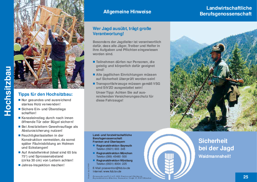 Sicherheit bei der Jagd pdf-preview
